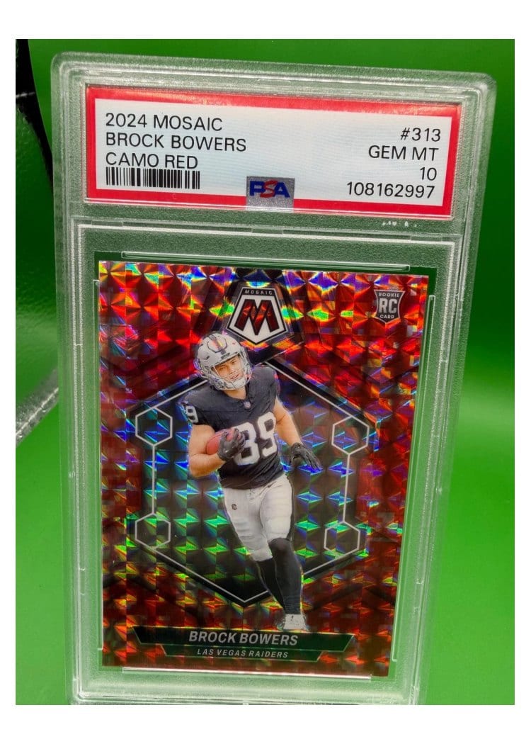2024 Panini Mosaic Base Set Brock Bowers #313 card
