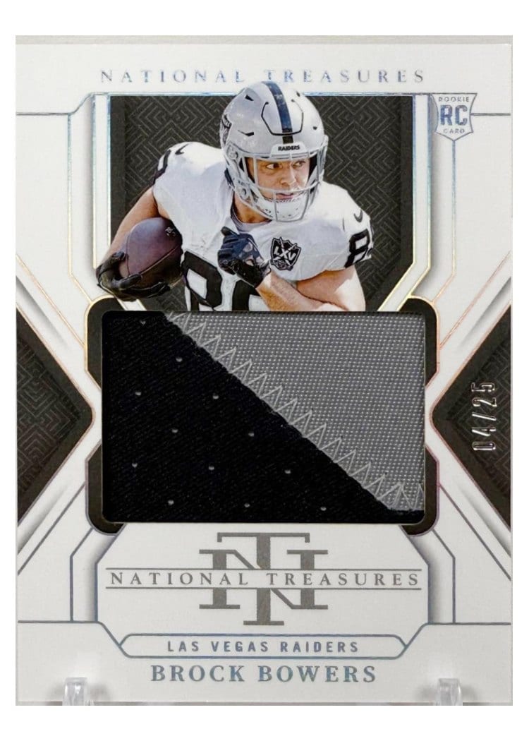 2024 Panini National Treasures Base Set Brock Bowers #213 card