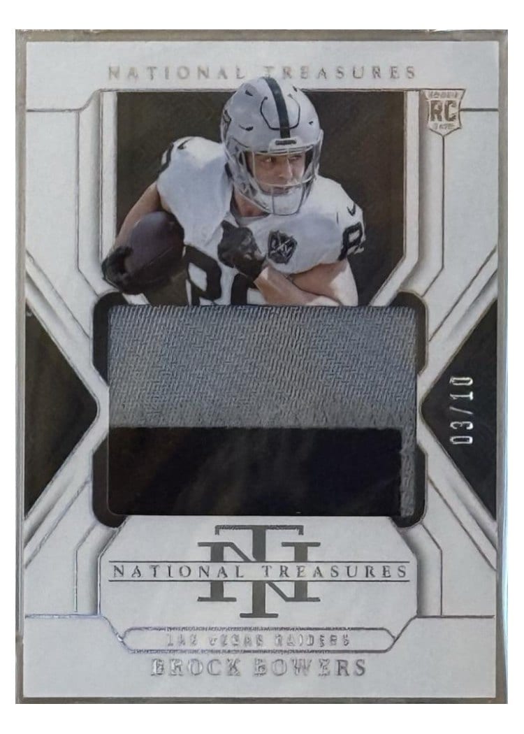 2024 Panini National Treasures Base Set Brock Bowers #213 card