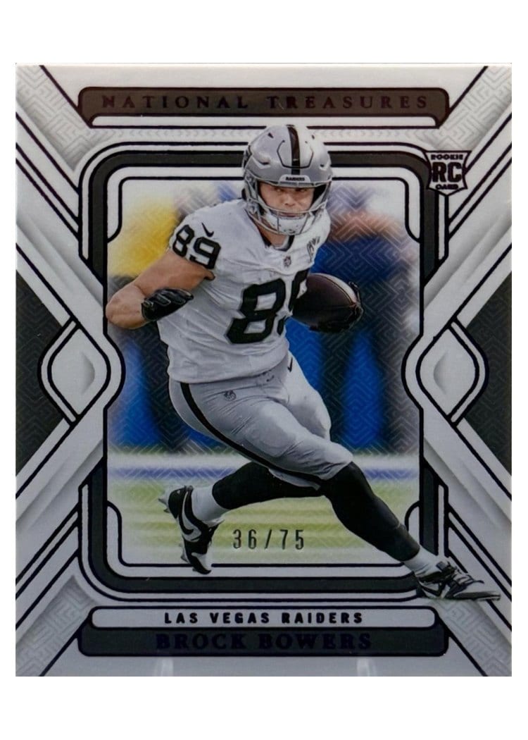 2024 Panini National Treasures Base Set Brock Bowers #53 card