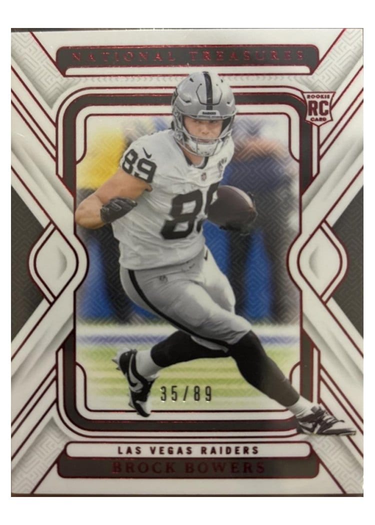2024 Panini National Treasures Base Set Brock Bowers #53 card