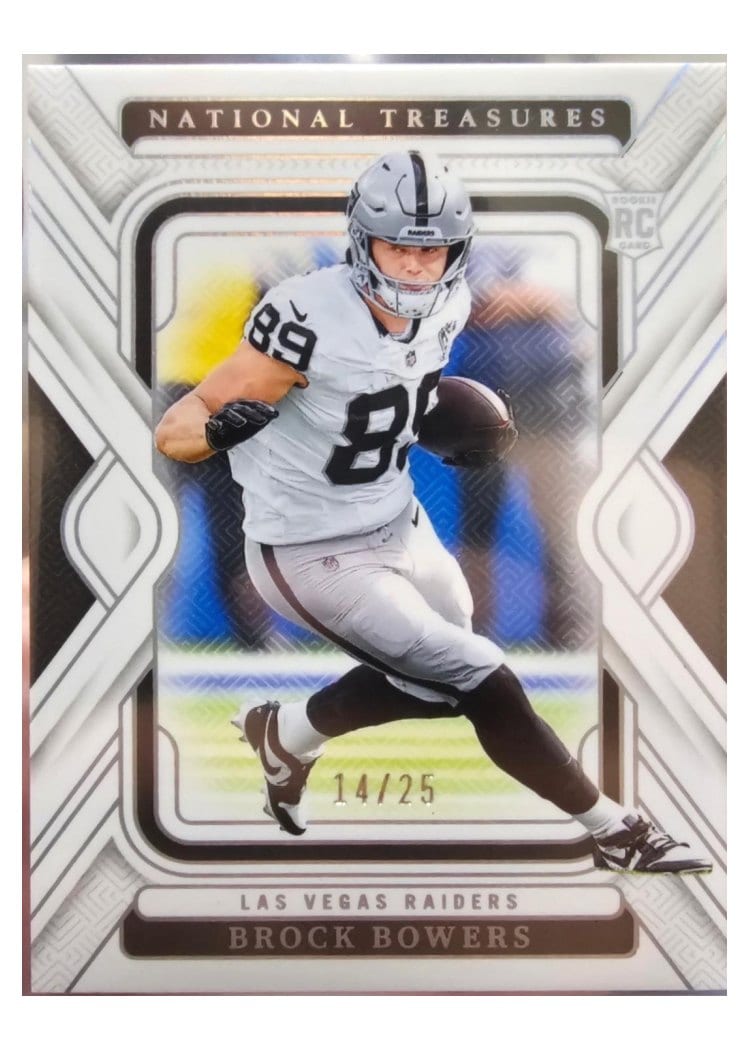 2024 Panini National Treasures Base Set Brock Bowers #53 card