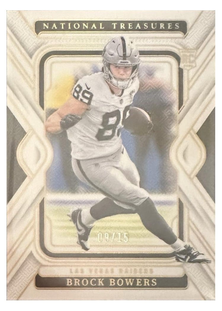 2024 Panini National Treasures Base Set Brock Bowers #53 card