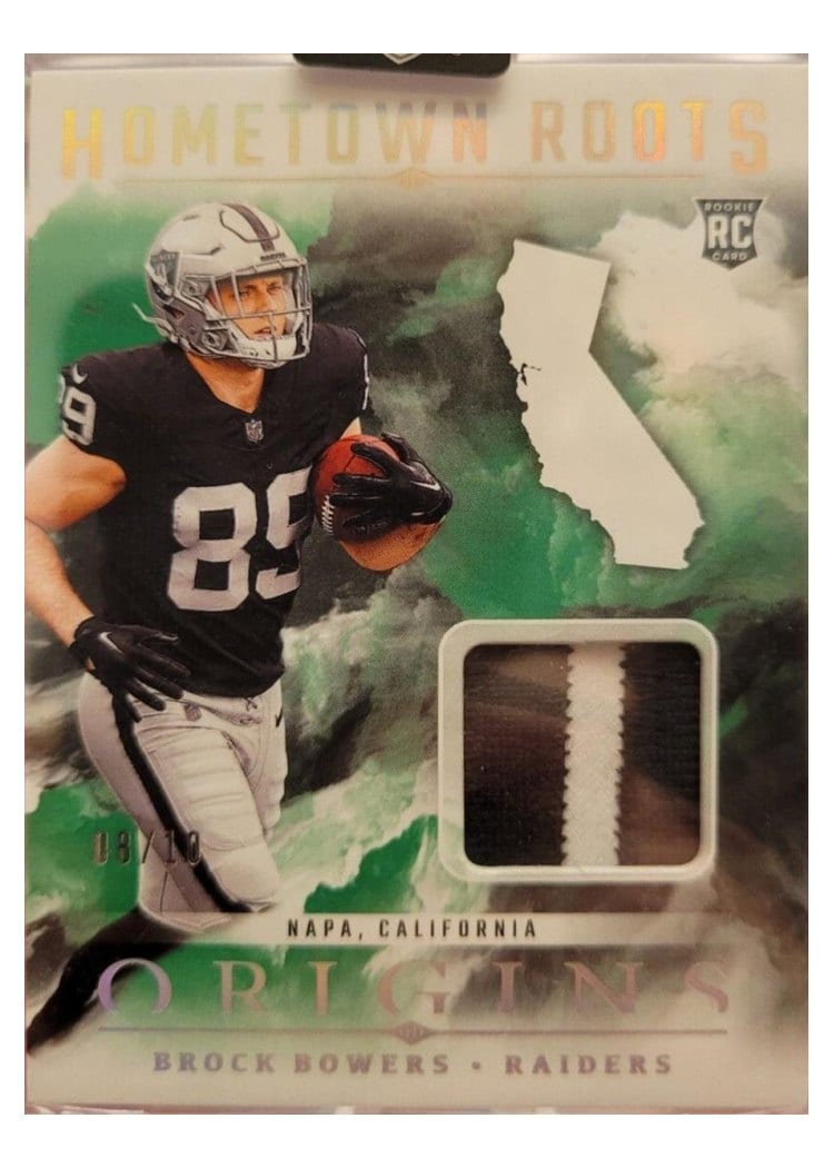 2024 Panini Origins Hometown Roots Relics Brock Bowers #HRO-BBO card