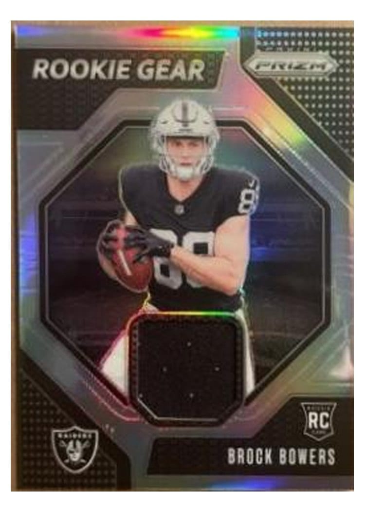 2024 Panini Prizm Rookie Gear Brock Bowers #RG-BBS card
