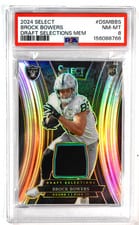 2024 Panini Select Draft Selections Memorabilia Brock Bowers #8 card
