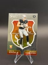2024 Panini Select Select Certified Rookies Brock Bowers #7 card