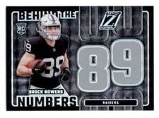 2024 Panini Zenith Behind The Numbers Brock Bowers #5 card