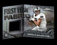 2024 Topps Chrome First Year Fabric Relics Brock Bowers #FYF-BB card