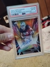2024 Topps Chrome Future Stars Autographs Brock Bowers #FSA-BB card