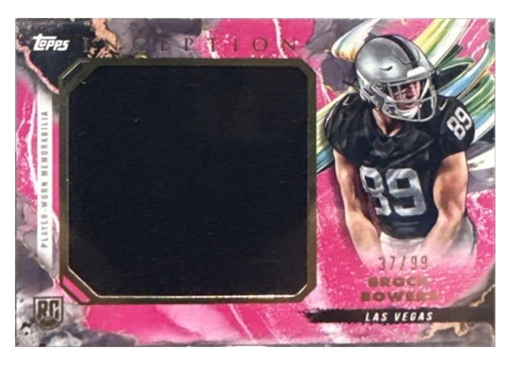 2024 Topps Inception Rookie Jumbo Relics Brock Bowers #RJR-BB card