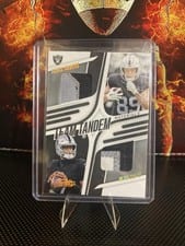 2025 Panini Absolute Team Tandem Materials Brock Bowers / Geno Smith #TTM-LVR card