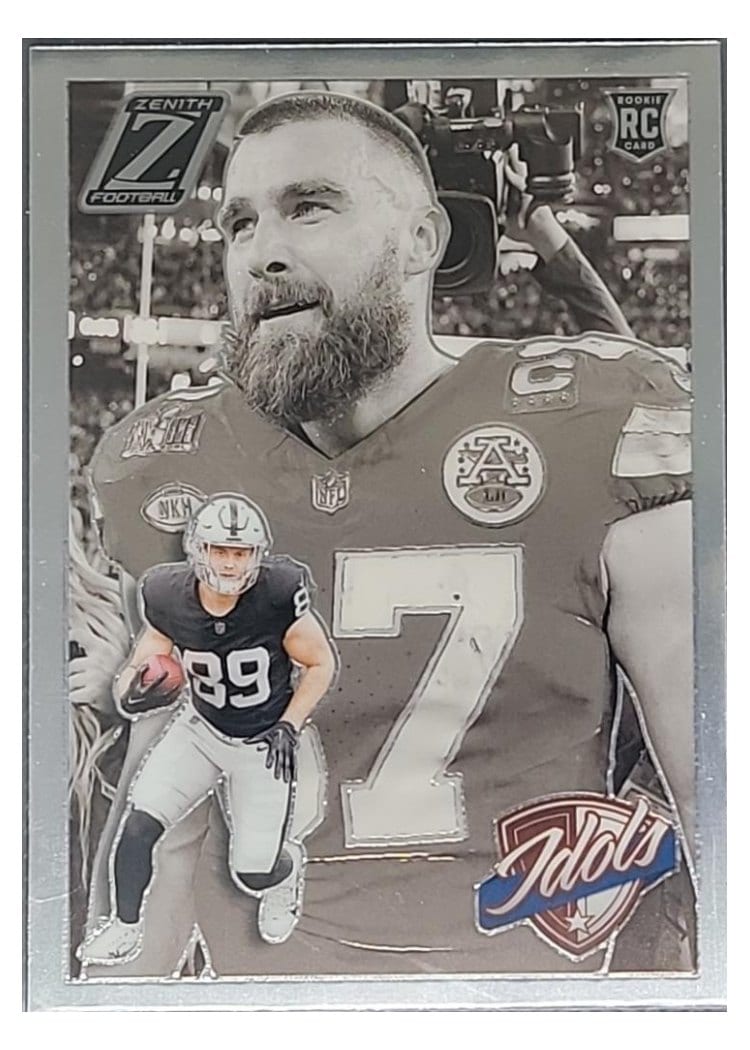 2024 Panini Zenith Idols Brock Bowers / Travis Kelce #7 card
