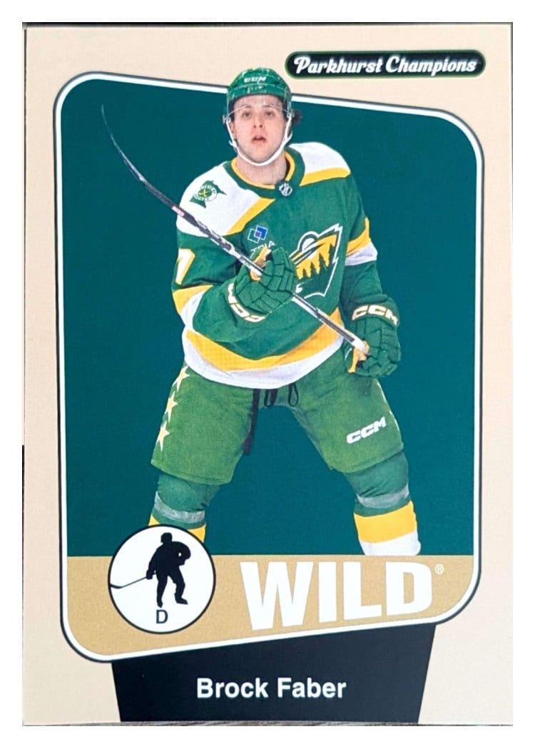 2024-25 Parkhurst Champions Base Set Brock Faber #7 card