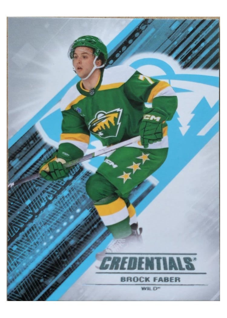 2024-25 Upper Deck Credentials Base Set Brock Faber #7 card