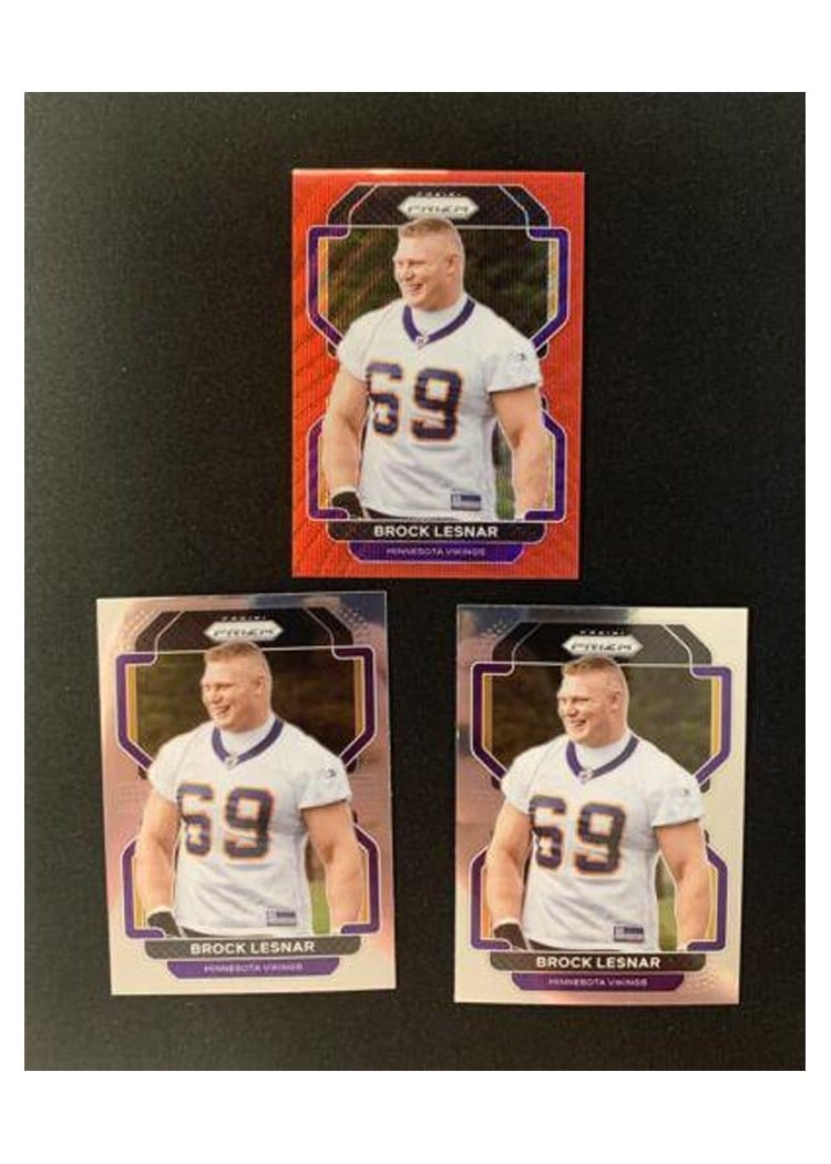 2021 Panini Prizm Base Set Brock Lesnar #134 card