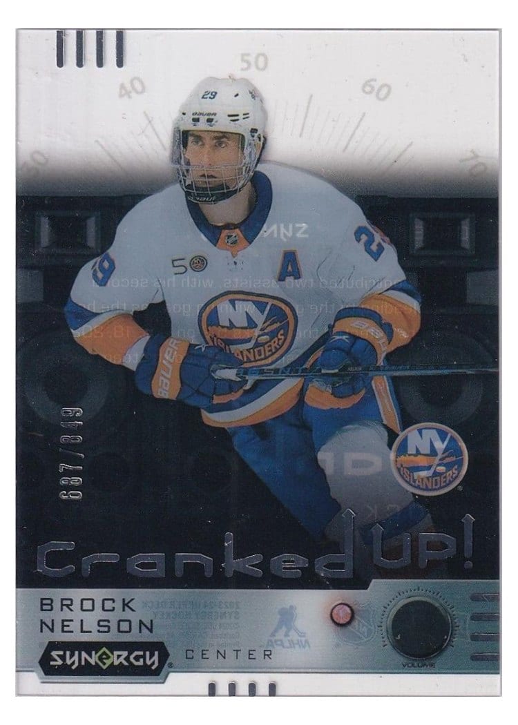 2023-24 Upper Deck Synergy Cranked Up Brock Nelson #CR-BN card