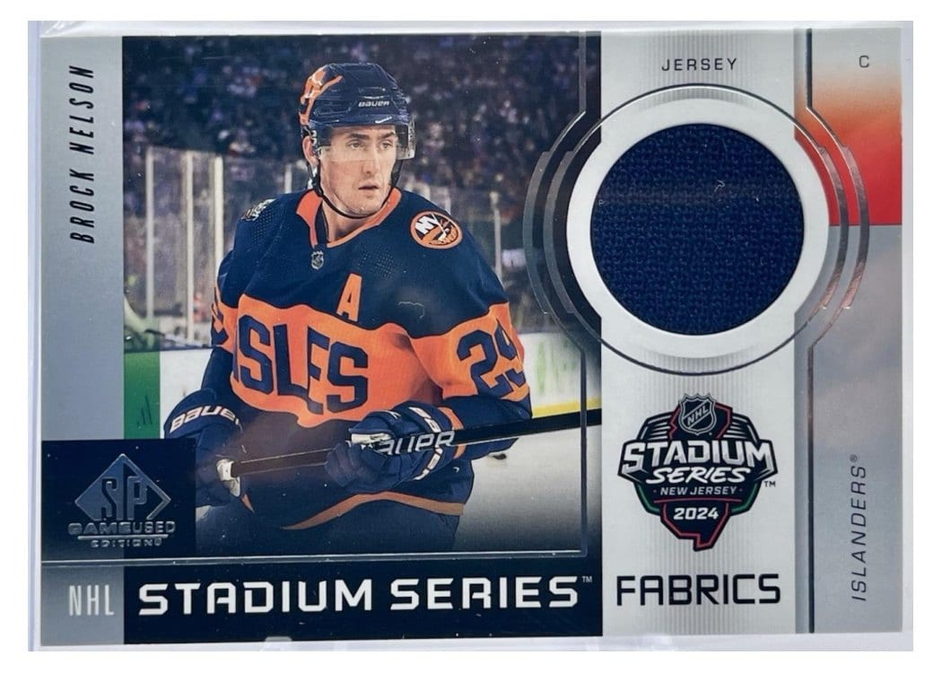 2024-25 SP Game Used 2024 Stadium Series Fabrics Brock Nelson #GSF-4 card