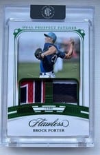 2024 Panini Flawless Dual Prospect Patches Brock Porter #DP-BP card