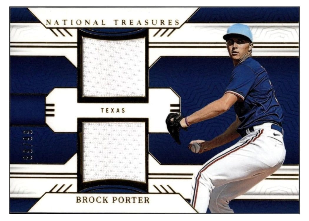 2024 Panini National Treasures Game Gear Swatches Dual Brock Porter #29 card