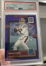 2022 Panini Donruss Optic Brock Purdy Purple Stars #277 card
