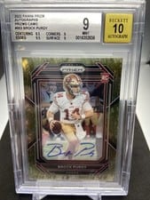 2022 Panini Prizm Brock Purdy Autograph Camo #353 card