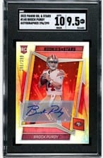 2022 Panini Rookies & Stars Rookies Signatures Brock Purdy #145 card