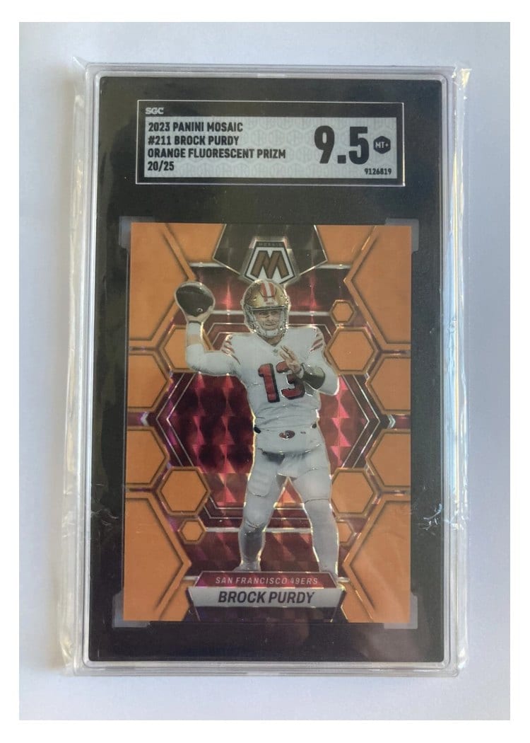 2023 Panini Mosaic Base Set Brock Purdy #211 card