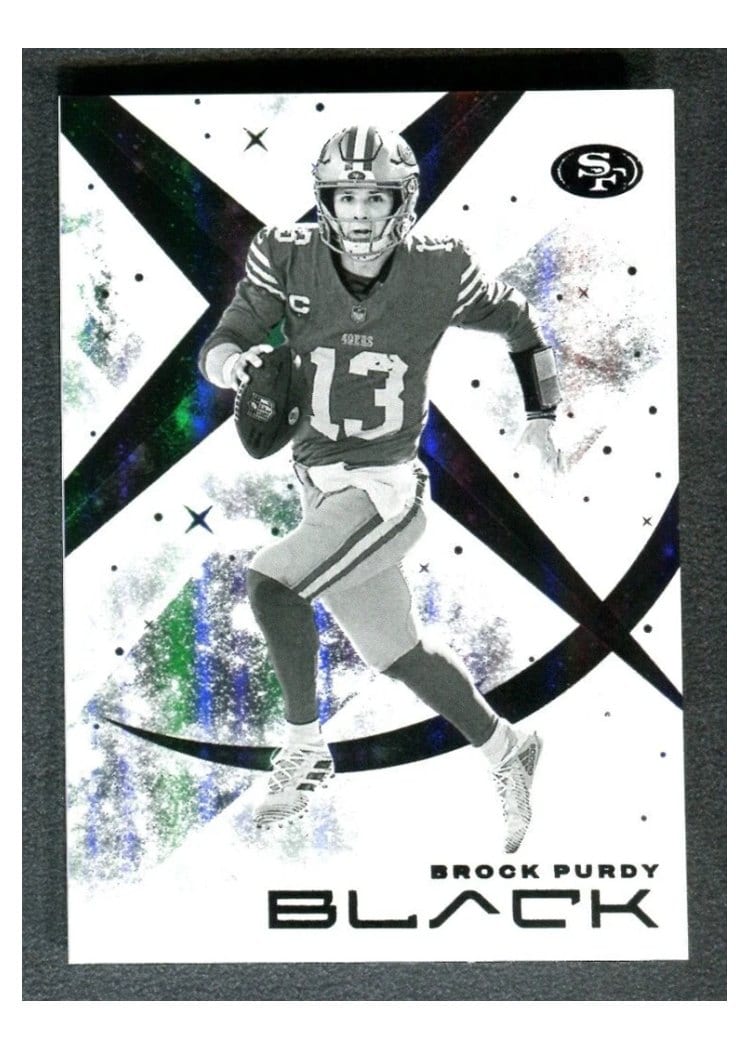 2024 Panini Black White Night Brock Purdy #25 card