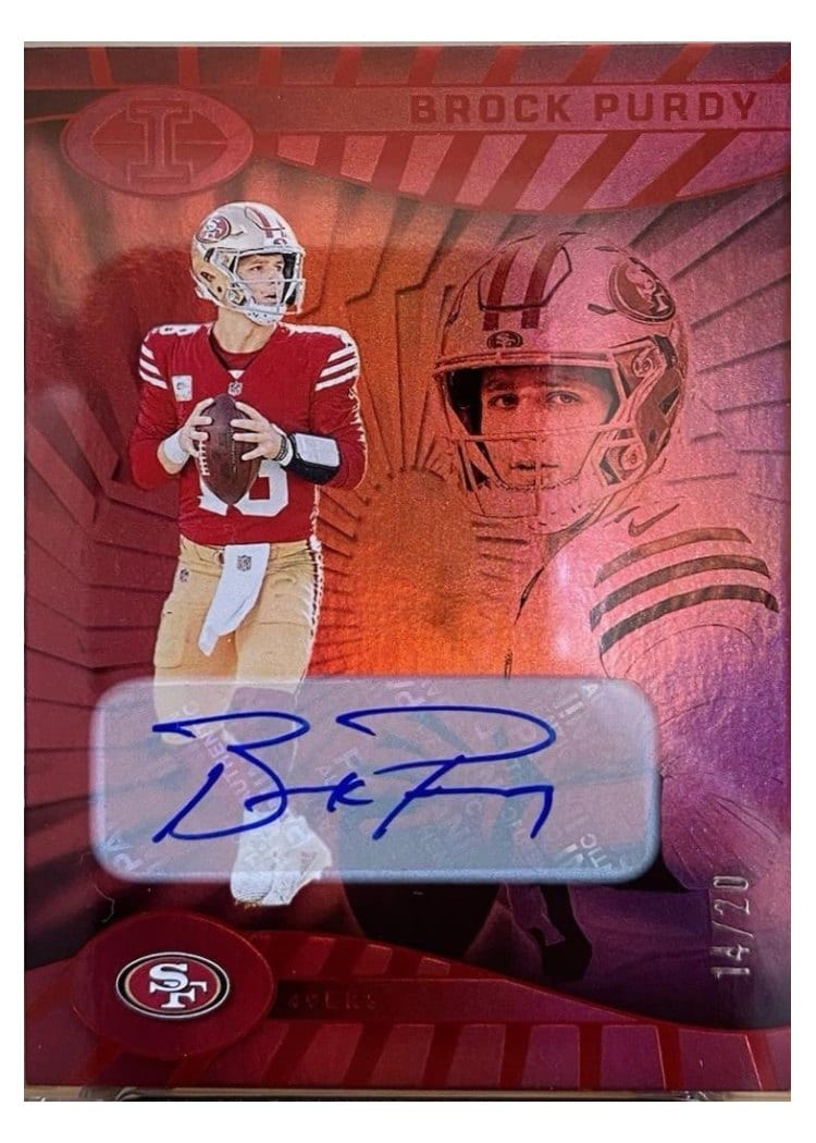 2024 Panini Illusions Base Trophy Collection Signatures Brock Purdy #76 card