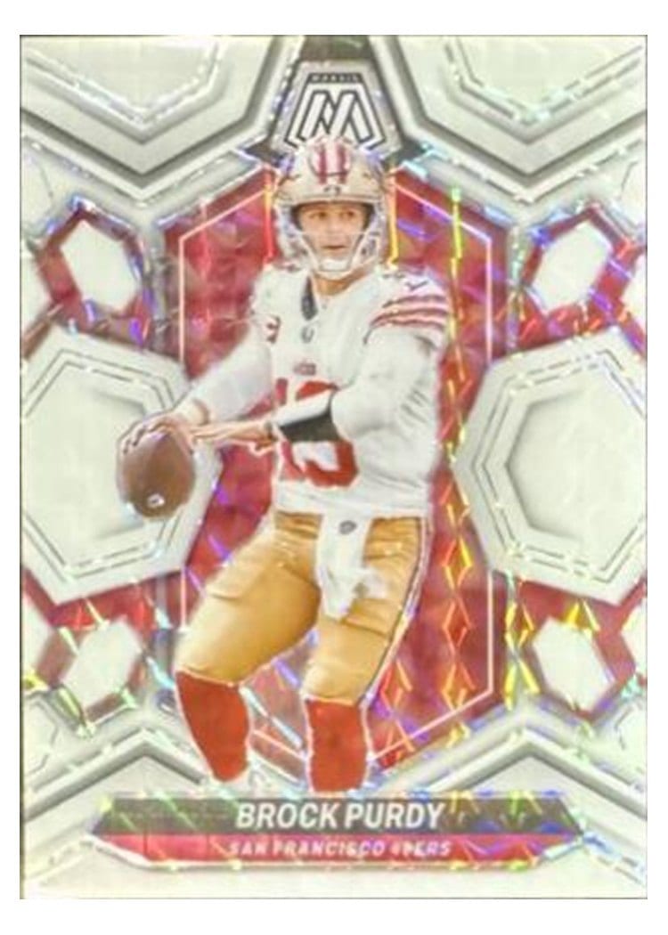 2024 Panini Mosaic Base Set Brock Purdy White #190 card