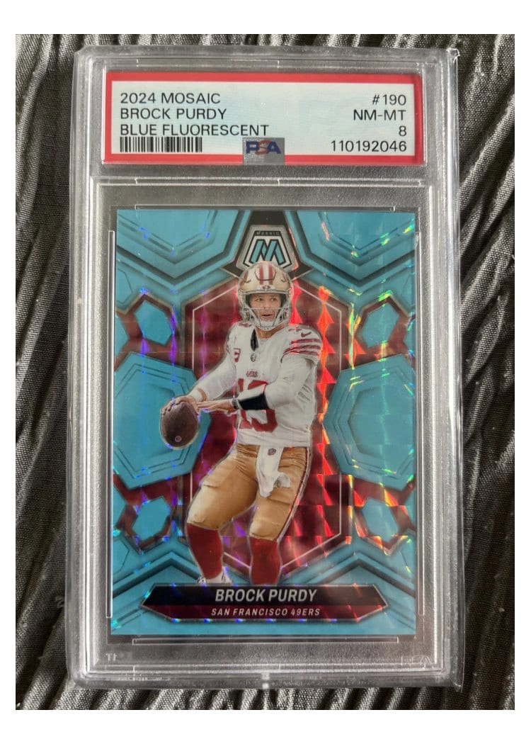 2024 Panini Mosaic Base Set Brock Purdy #190 card