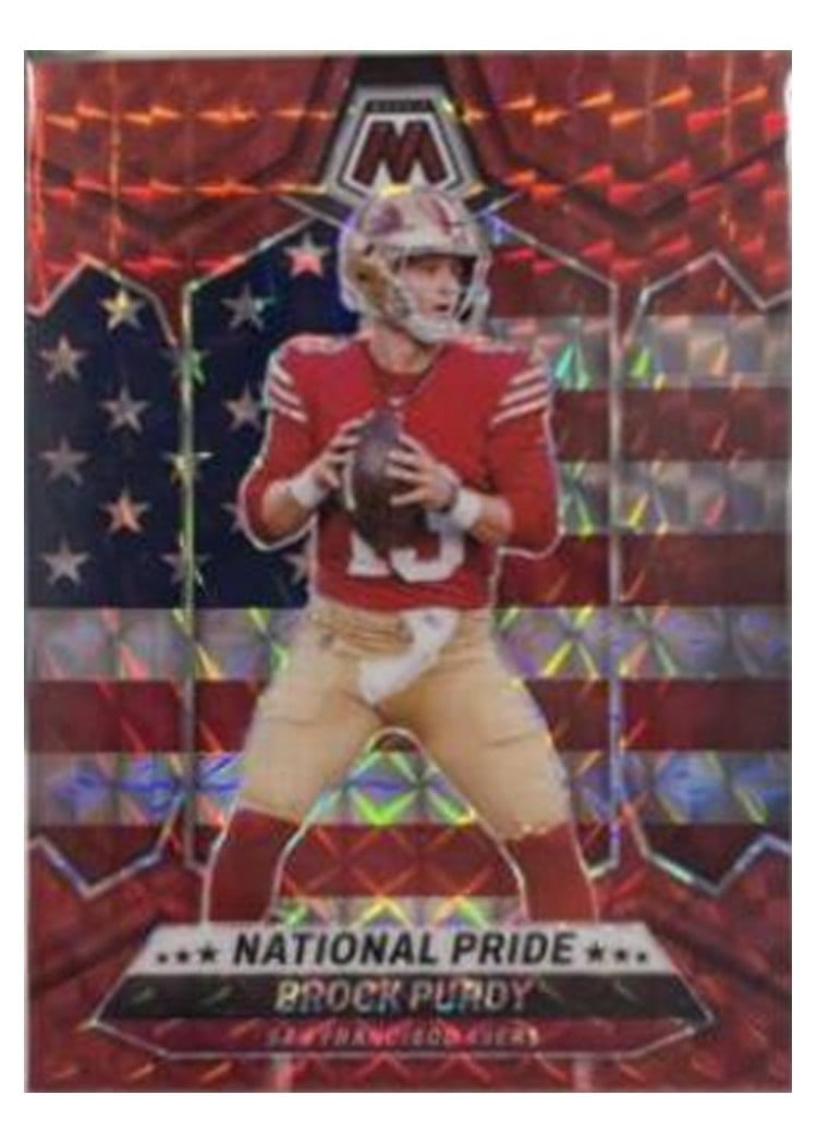 2024 Panini Mosaic Base Set Brock Purdy Red #255 card