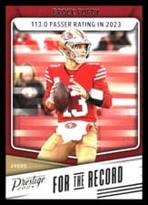 2024 Panini Prestige For the Record Brock Purdy #FR-BP card