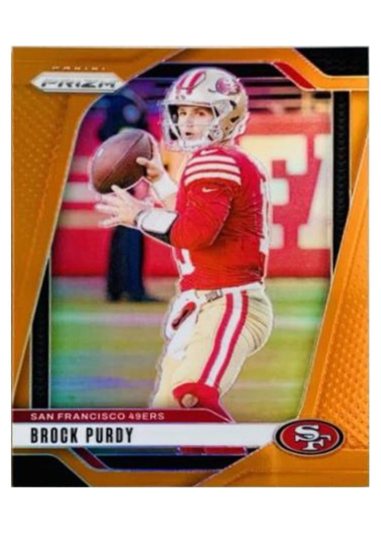 2024 Panini Prizm Base Set Brock Purdy Orange #249 card