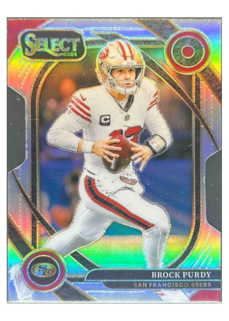 2024 Panini Select Base Set Brock Purdy Silver Prizm Die-Cut #226 card