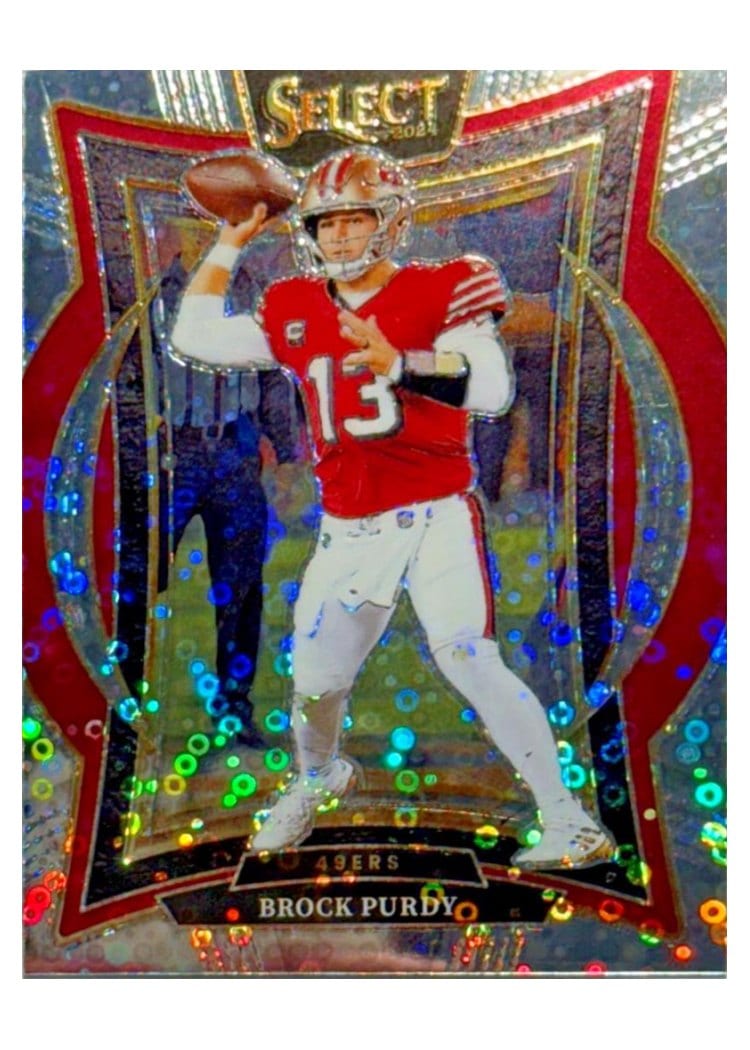 2024 Panini Select Base Set Brock Purdy Disco Prizm #37 card