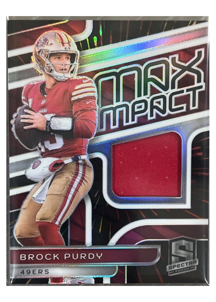2024 Panini Spectra Max Impact Relics Brock Purdy #MI-BPY card