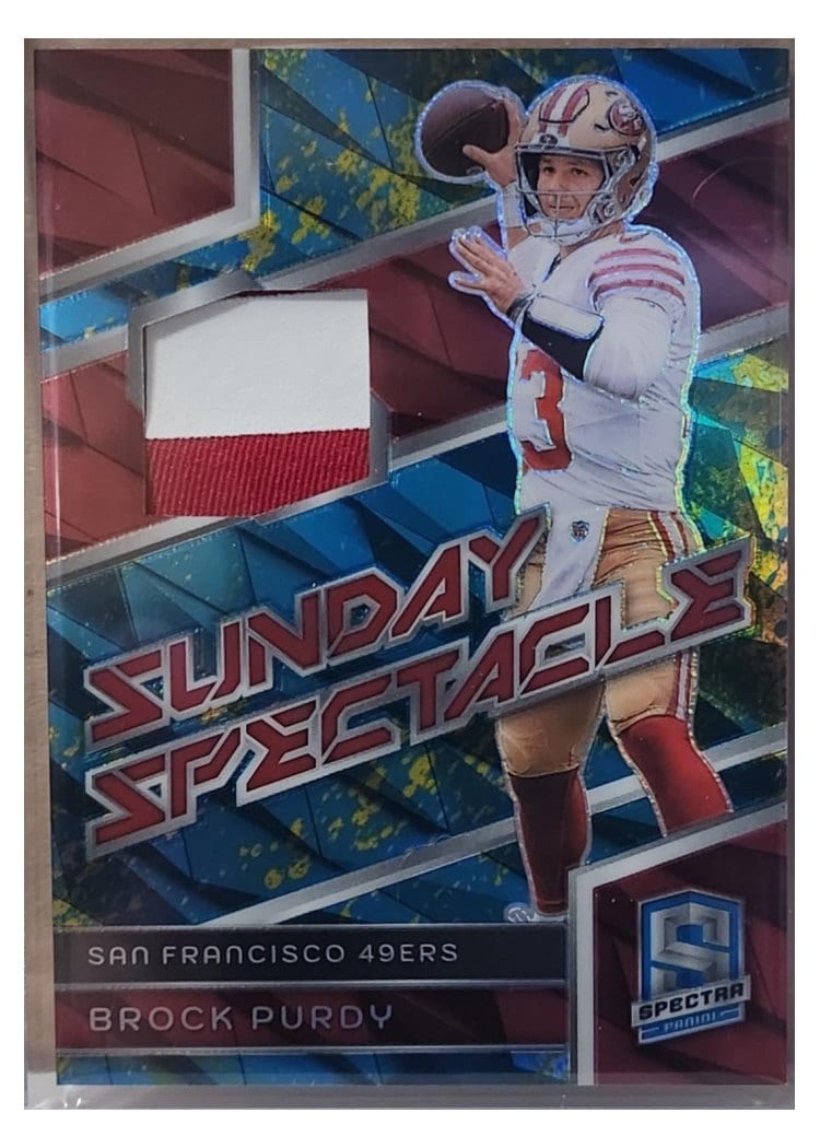 2024 Panini Spectra Sunday Spectacle Relics Brock Purdy #SS-BPY card