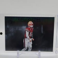 2025 Panini Black Smokescreen Brock Purdy #1 card