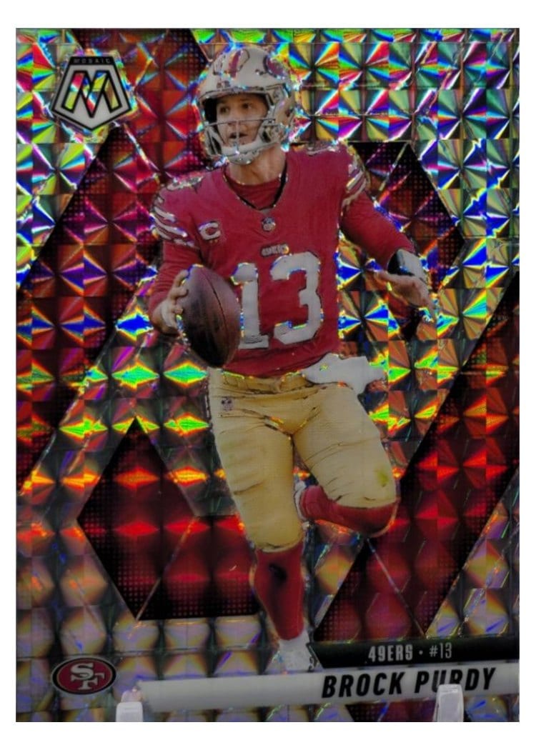 2025 Panini Mosaic Base Set Brock Purdy #221 card