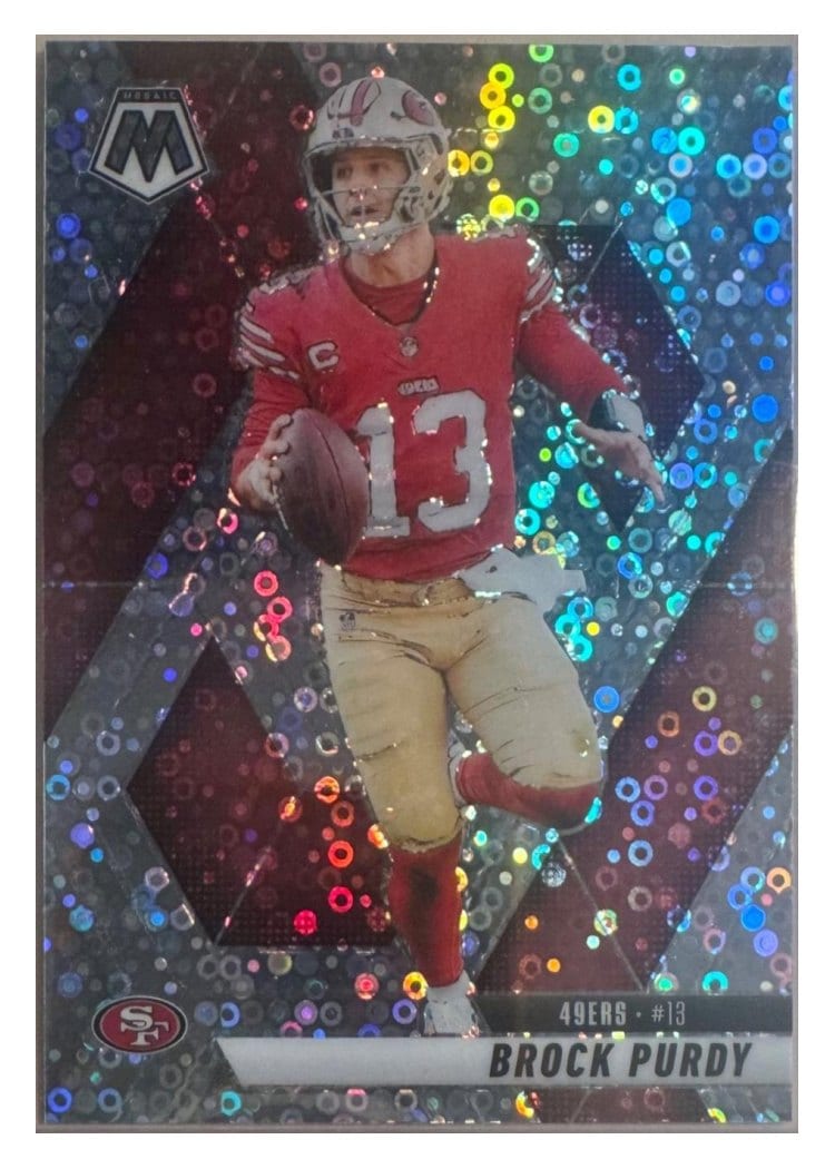 2025 Panini Mosaic Base Set Brock Purdy #221 card