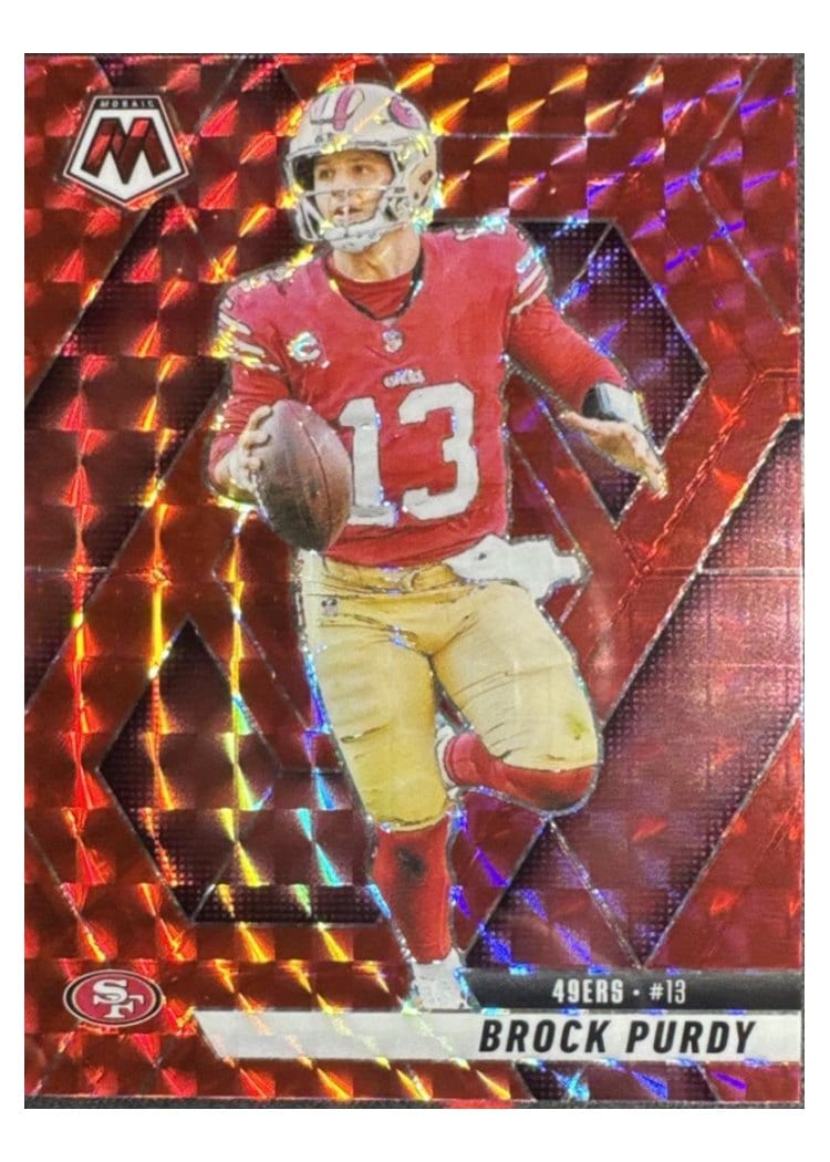 2025 Panini Mosaic Base Set Brock Purdy #221 card