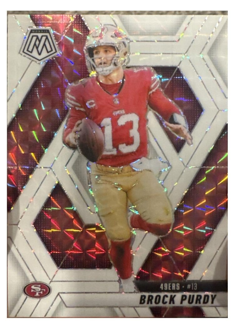 2025 Panini Mosaic Base Set Brock Purdy #221 card