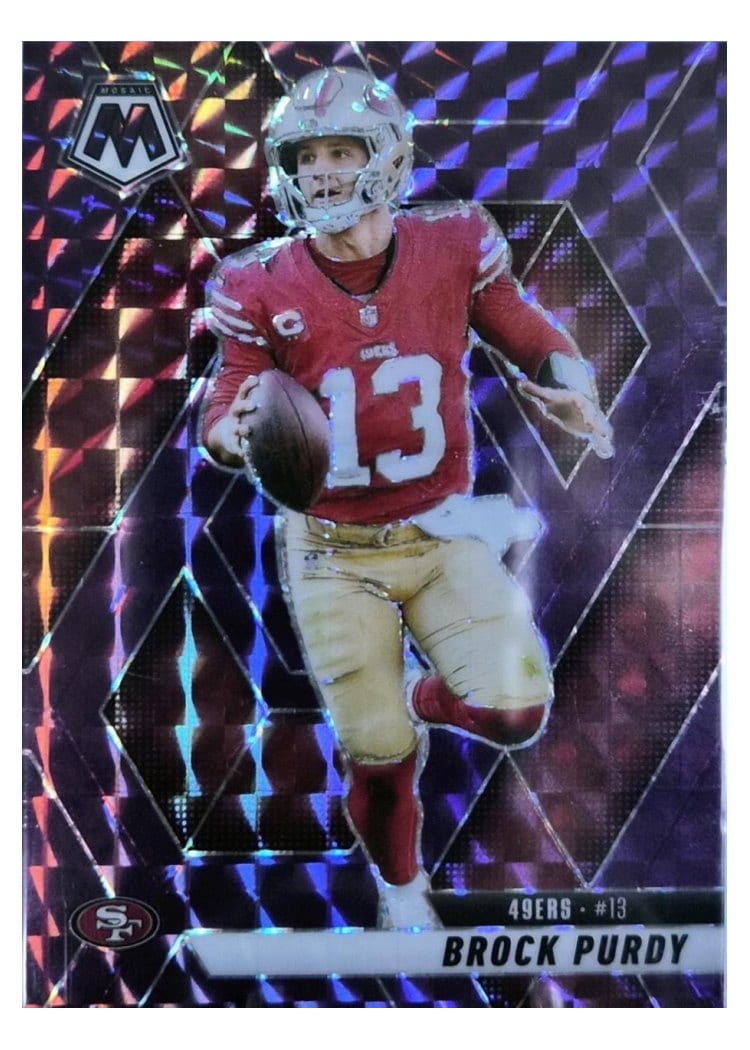 2025 Panini Mosaic Base Set Brock Purdy #221 card