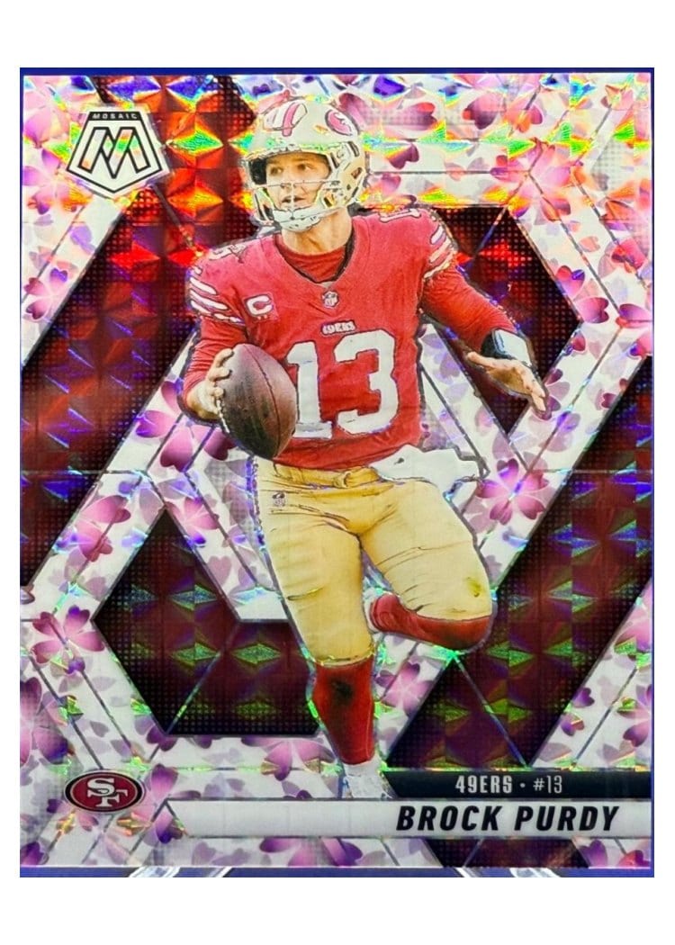 2025 Panini Mosaic Base Set Brock Purdy #221 card