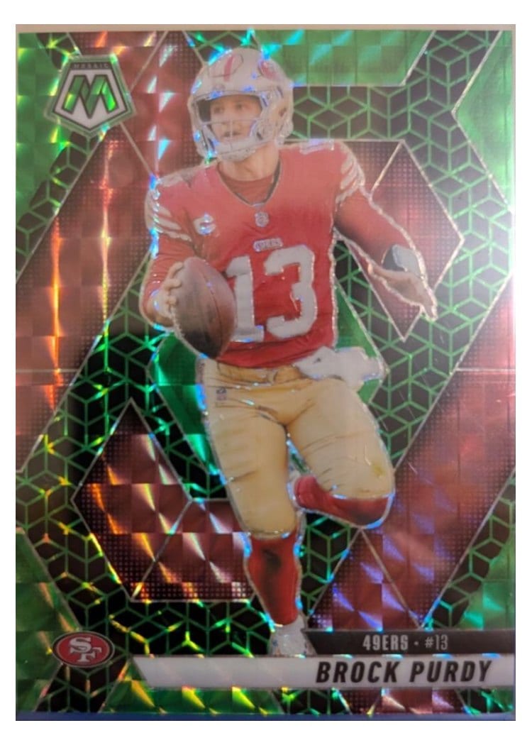 2025 Panini Mosaic Base Set Brock Purdy #221 card