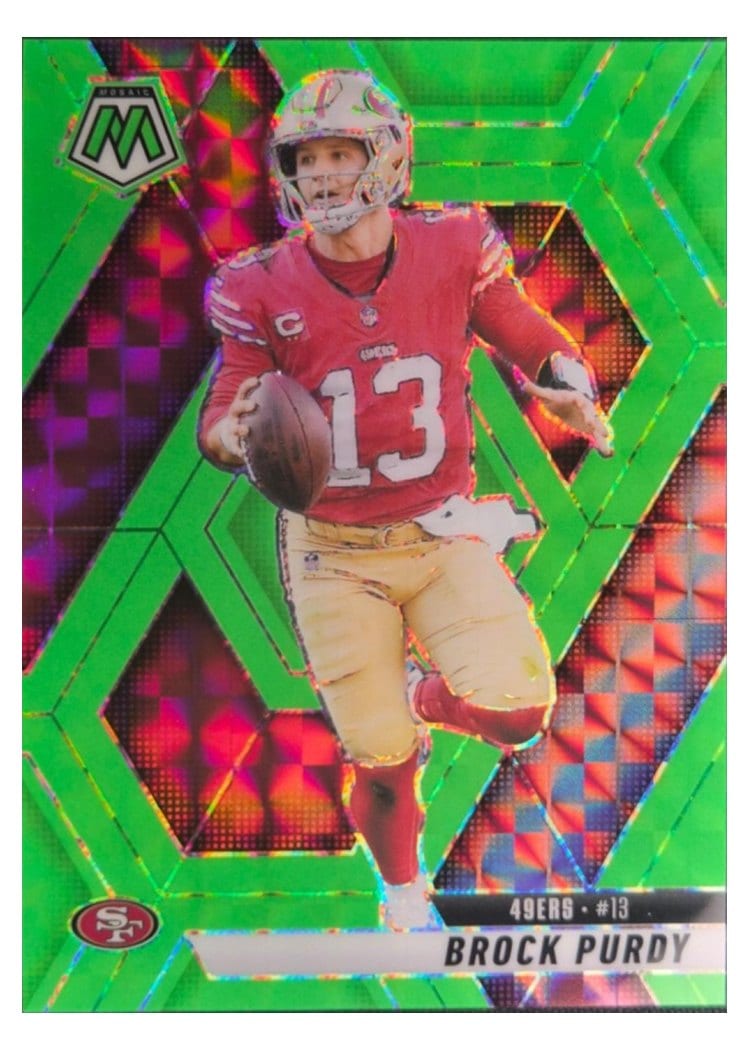 2025 Panini Mosaic Base Set Brock Purdy #221 card