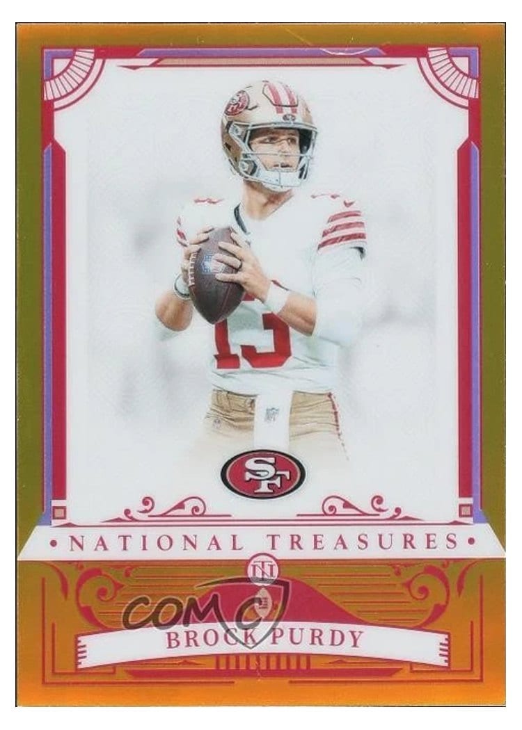 2025 Panini National Treasures Base Set Brock Purdy #87 card