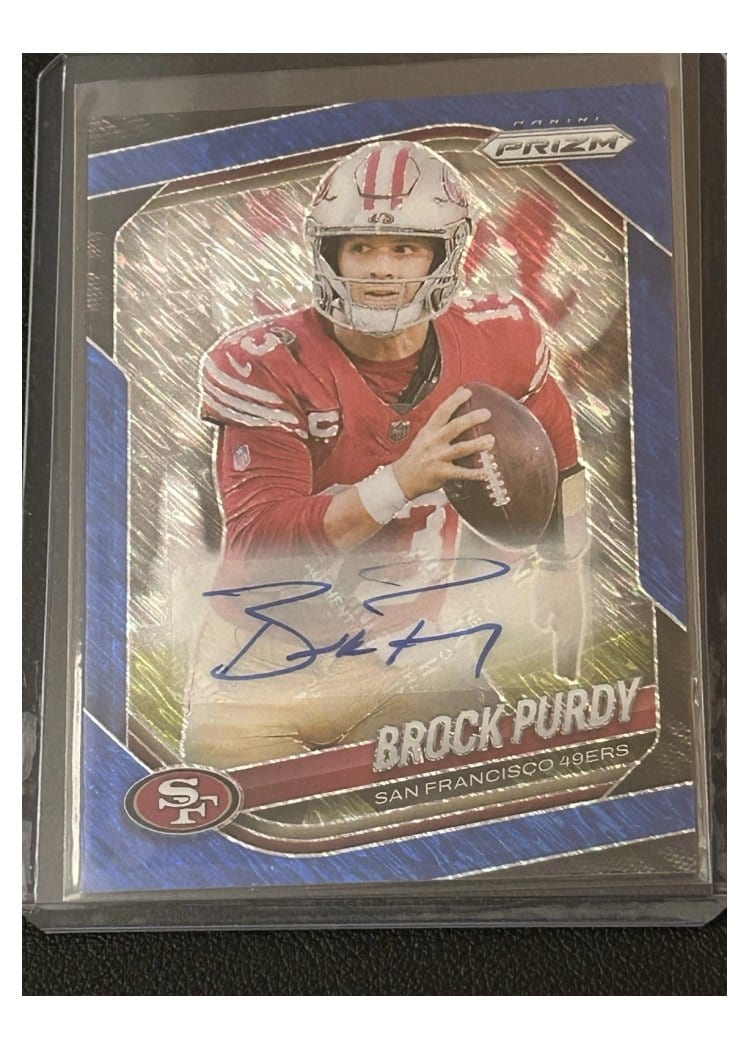 2025 Panini Prizm Base Set Brock Purdy #255 card